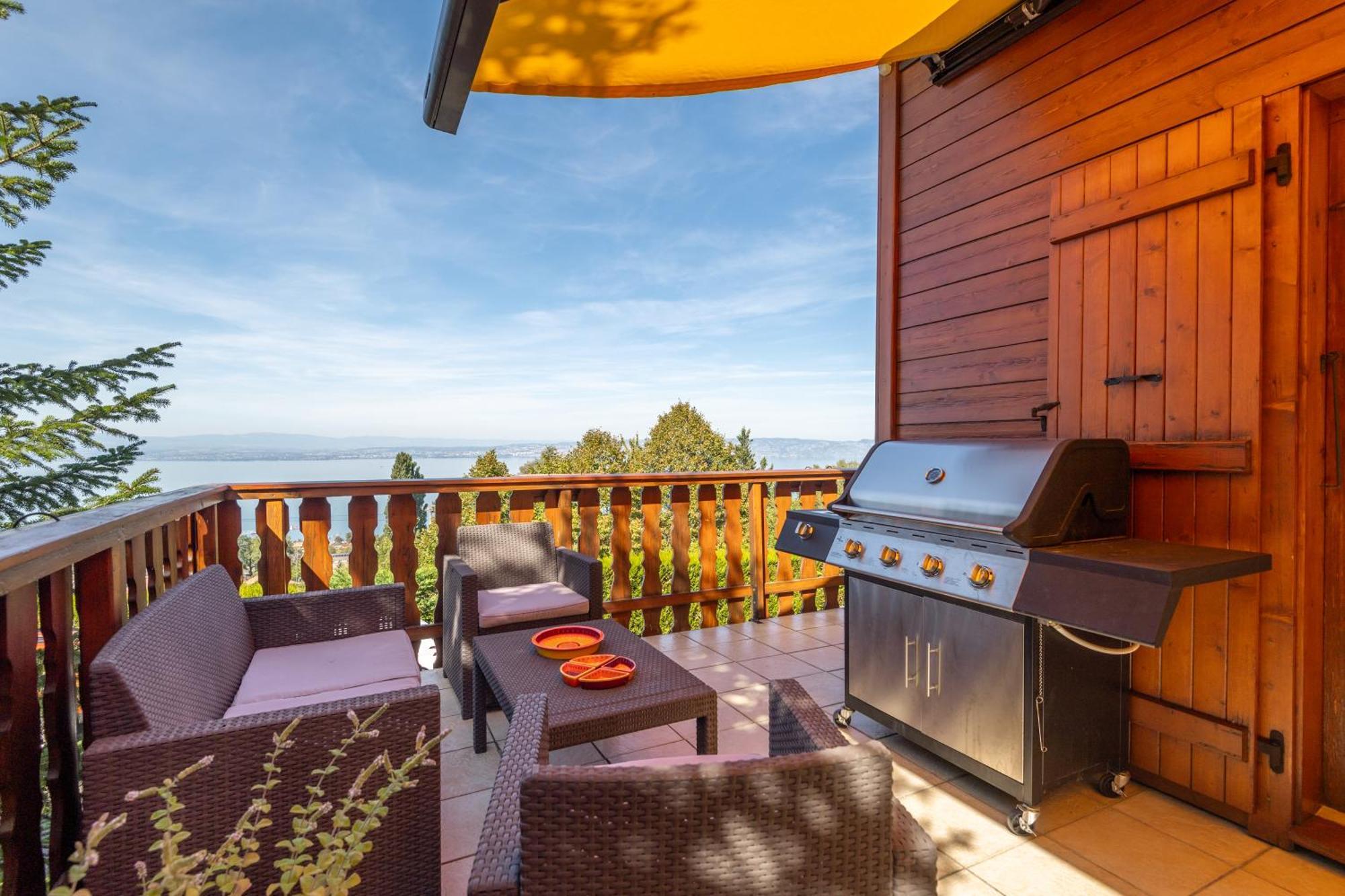 Chalet Entre Lac Leman Et Montagnes - Le Cocon Du Lac Leman Villa Évian-les-Bains Dış mekan fotoğraf